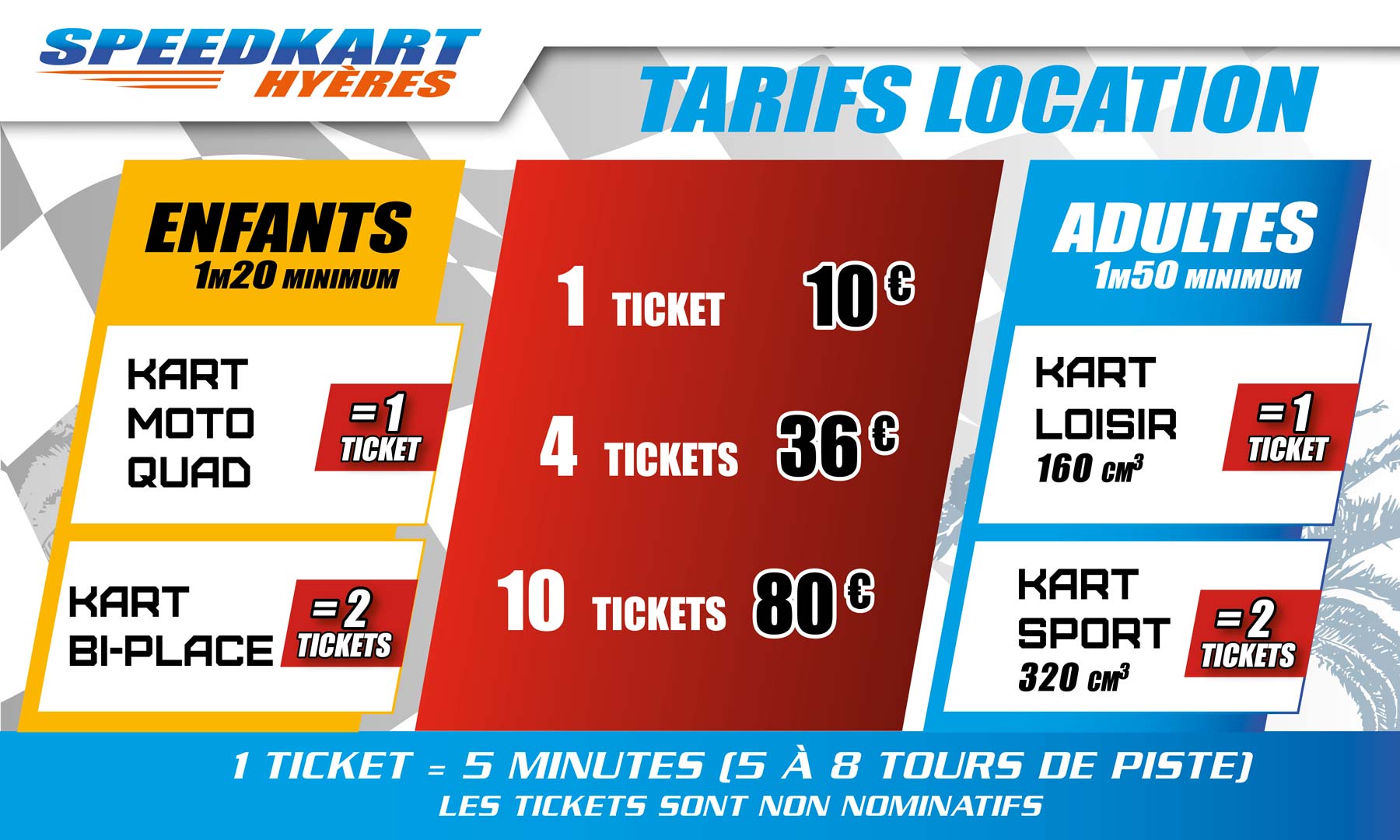 Tarifs Karting Adultes Speedkart