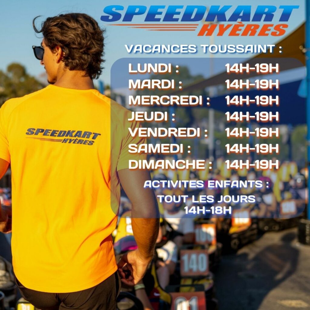 Horaires Novembre 2022 Speedkart
